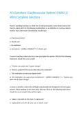 ATI Questions &lpar;Cardiovascular System&rpar; &lpar;EXAM 2&rpar; With Complete Solutions