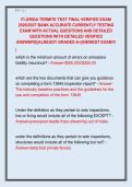 FLORIDA TERMITE TEST FINAL VERIFIED EXAM  2026&sol;2027 BANK ACCURATE CURRENTLY TESTING  EXAM WITH ACTUAL QUESTIONS AND DETAILED  QUESTIONS WITH DETAILED VERIFIED  ANSWERS&vert;&vert;ALREADY GRADED A&plus;&vert;&vert;NEWEST EXAM&excl;&excl;&excl;