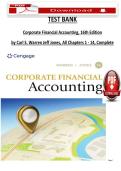 Corporate Financial Accounting 16th Edition Test Bank by Carl S&period; Warren & Jeff Jones &vert; Chapters 1&ndash;15 &vert; Verified Questions & Answers &vert; Compressed PDF &vert; 2026 Updated