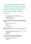 NEW YORK NEONATAL NURSE PRACTITIONER  &lpar;NNP&rpar; CERTIFICATION ACTUAL EXAM 2026&sol;2027  COMPLETE ACCURATE EXAM REAL QUESTIONS  WITH WELL ELABORATED ANSWERS AND  RATIONALES&period; &lpar;100&percnt; CORRECT VERIFIED SOLUTIONS&rpar; 