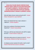 HOSA HEALTHCARE ISSUES VERIFIED EXAM  2026&sol;2027 BANK COMPLETE 500 QUESTIONS BANK  ACCURATE CURRENTLY TESTING EXAM WITH  ACTUAL QUESTIONS WITH DETAILED VERIFIED  ANSWERS&vert;&vert;ALREADY GRADED A&plus;&vert;&vert;NEWEST EXAM&excl;&excl;&excl;
