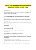 S-56 Test - Part 1 Roles and Responsibilities Questions and answers &vert; updated RATED A&plus; &vert; 2026 