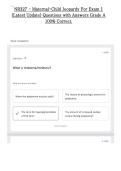 NR327 - Maternal-Child Jeopardy For Exam 1 &lpar;Latest Update&rpar; Questions with Answers Grade A 100&percnt; Correct