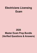 Electrician&rsquo;s Licensing Exam Questions & Answers PDF &vert; Electrical Certification Test Prep Guide