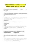 WATER RESTORATION exam IICRC Questions and answers &vert; Updated RATED A&plus; &vert; 2026 &vert; NEW 