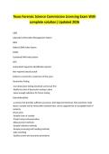Texas Forensic Science Commission Licensing Exam With complete solution&vert; Updated 2026 