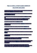 PGA 3&period;0 LEVEL 2 STUDY GUIDE COMPLETE SOLUTION