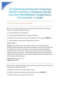 ATI Medical-Surgical Perioperative Nursing Exam 2026&sol;2027 Actual Exam &vert; Comprehensive Specialty Exam with Verified Definitions &vert; Nursing Program &vert; Pass Guaranteed - A&plus; Graded