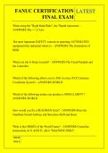 FANUC CERTIFICATION  FINAL EXAM QUESTIONS AND ANSWERS 2026