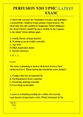 PERFUSION N201 UPMC  EXAM QUESTIONS AND ANSWERS 2026