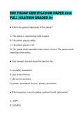 EMT FISDAP CERTIFICATION PAPER 2026 FULL SOLUTION GRADED A&plus;
