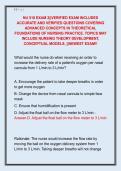 NU 518 EXAM 2&vert;&vert;VERIFIED EXAM INCLUDES  ACCURATE AND VERIFIED QUESTIONS COVERING  ADVANCED CONCEPTS IN THEORETICAL  FOUNDATIONS OF NURSING PRACTICE&period; TOPICS MAY  INCLUDE NURSING THEORY DEVELOPMENT&comma;  CONCEPTUAL MODELS&comma; &vert;&vert;NEWEST EXAM&excl;&excl; 