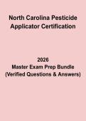 North Carolina Pesticide Applicator Certification Questions & Answers PDF &vert; License Test Prep Guide