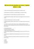 NHA Line of Service Questions and answers &vert; Updated RATED A&plus; &vert; 2026