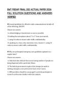 EMT FISDAP FINAL 202 ACTUAL PAPER 2026 FULL SOLUTION QUESTIONS AND ANSWERS VERIFIED