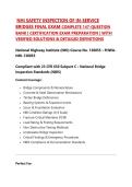 NHI SAFETY INSPECTION OF IN-SERVICE BRIDGES FINAL EXAM COMPLETE 147-QUESTION BANK CERTIFICATION EXAM PREPARATION WITH 1OO&percnt; CORRECT ANSWERS