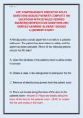 VATI COMPREHENSIVE PREDICTOR NCLEX  QUESTIONS 2026&sol;2027 NEWEST COMPLETE 500  QUESTIONS WITH DETAILED VERIFIED  ANSWERS&vert;&vert;VERIFIED EXAM QUESTIONS AND  VERIFIED ANSWERS &vert;ALREADY GRADED  A&plus;&vert;&vert;NEWEST EXAM&excl;&excl;&excl; 