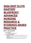 2026&sol;2027 Advanced Nursing Research & EBP Test Bank &vert; LoBiondo-Wood & Haber 10th Edition