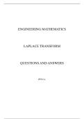 Laplace Transform Practice Questions and Answers