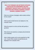 WGU C702 FORENSICS AND NETWORK INTRUSION  EXAM OBJECTIVE ASSESSMENT AND PRE-  ASSESSMENT 2026&sol;2027 BANK &vert;&vert; VERIFIED EXAM  QUESTIONS AND VERIFIED ANSWERS &vert;ALREADY  GRADED A&plus;&vert;&vert;NEWEST EXAM&excl;&excl;&excl; 