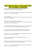 2026 AGB 302 FINAL EXAM QUESTIONS WITH CORRECT ANSWERS
