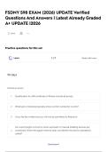 FSDNY S98 EXAM &lpar;2026&rpar; UPDATE Verified Questions And Answers &vert; Latest Already Graded A&plus; UPDATE &vert;2026