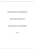 Multiple Integrals Practice Questions and Answers
