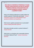 WGU D564 OA THEORIES OF PERSONALITY EXAM  2026&sol;2027 QUESTIONS WITH DETAILED VERIFIED  ANSWERS &vert;&vert;VERIFIED EXAM QUESTIONS AND  VERIFIED ANSWERS &vert;ALREADY GRADED  A&plus;&vert;&vert;NEWEST EXAM&excl;&excl;&excl;