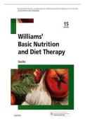 TEST BANK For Williams Basic Nutrition and Diet Therapy 16th Edition by Staci Nix&comma; All 23 Chapters Covered&comma; Verified Latest Edition