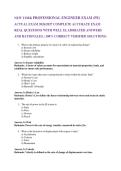 NEW YORK PROFESSIONAL ENGINEER EXAM &lpar;PE&rpar;  ACTUAL EXAM 2026&sol;2027 COMPLETE ACCURATE EXAM  REAL QUESTIONS WITH WELL ELABORATED ANSWERS AND RATIONALES&period; &lpar;100&percnt; CORRECT VERIFIED SOLUTIONS&rpar; 