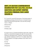 ENPC 6TH EDITION COMPREHENSIVE EXAMINATION TEST 2026 FULL 100 PLUS QUESTIONS AND EXPERT VERIFIED SOLUTIONS PREMIUM STUDY GUIDE GRADED A&plus;