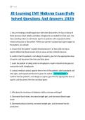 JB Learning EMT Midterm Exam &vert;Fully Solved Questions And Answers 2026