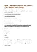 Week 4 BSN 445 Questions and Answers &vert; 2026 Update &vert; 100&percnt; Correct&period;