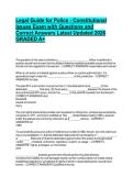 Police Study Guides for police agencies EXAM BUNDLE WITH QUESTIONS AND COMPLETE SOLUTIONS LATEST 2026-2027 GRADED A&plus;