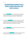 UGA Marketing Grantham Exam 3 2026 &vert; Complete Questions And Correct Answers