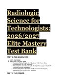 Ultimate 2026&sol;2027 Test Bank for Radiologic Science for Technologists &vert; Pass ARRT Exams