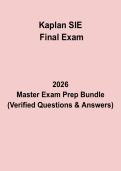 Kaplan SIE Final Exam Questions & Answers PDF &vert; Securities Industry Essentials Test Prep