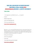 NSG 5003 ADVANCED PATHOPHYSIOLOGY MIDTERM & FINAL EXAMS&vert;2025-2026&vert;340Qs&As&vert;GRADED A&plus;&vert;SOUTH UNIVERSITY