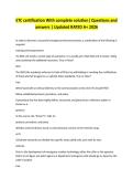 ETC certification With complete solution&vert; Questions and answers &vert; Updated RATED A&plus; 2026