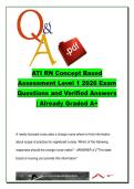 ATI RN Concept-Based Assessment Level 1 &lpar;ATI-RN101&rpar; &ndash; 80 Questions on Fundamentals&comma; Safety & Patient Care Practice Exam 2026