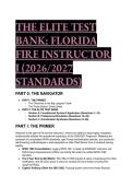 Florida Fire Instructor I Elite Test Bank &lpar;2026&sol;2027&rpar; &vert; National Fire Protection Association &lpar;NFPA&rpar; 1020 Standard