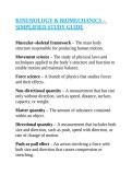 KINESIOLOGY & BIOMECHANICS &ndash; SIMPLIFIED STUDY GUIDE