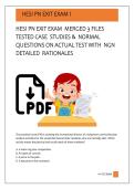 HESI PN EXIT EXAM  MERGED 3 FILES  TESTED CASE  STUDIES &  NORMAL  QUESTIONS ON ACTUAL TEST WITH  NGN  DETAILED  RATIONALES  