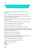 ATI RN Nutrition Proctored Exam Study  Set Guide with Correct Answers 2026