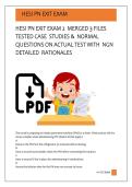 HESI PN EXIT EXAM I MERGED 3 FILES TESTED CASE STUDIES & NORMAL QUESTIONS ON ACTUAL TEST WITH NGN DETAILED RATIONALES