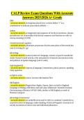 CALP Review Exam Questions With Accurate  Answers 20252026 A&plus; Grade 