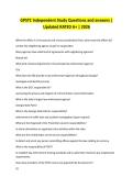 GPSTC Independent Study Questions and answers &vert; Updated RATED A&plus; &vert; 2026