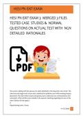HESI PN EXIT EXAM 3  MERGED 3 FILES  TESTED CASE  STUDIES &  NORMAL  QUESTIONS ON ACTUAL TEST WITH  NGN  DETAILED  RATIONALES    