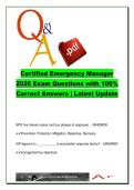 Certified Emergency Manager Exam &lpar;CEM-501&rpar; &ndash; 300 Questions on NIMS&comma; ICS & Disaster Management Practice 2026