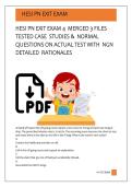 HESI PN EXIT EXAM 4  MERGED 3 FILES  TESTED CASE  STUDIES &  NORMAL  QUESTIONS ON ACTUAL TEST WITH  NGN  DETAILED  RATIONALES  
